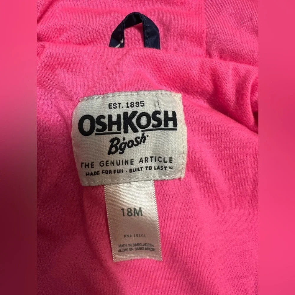 Navy Ice Cream & Donut Rain Jacket - Infant & Girls OshKosh B'gosh size 18M